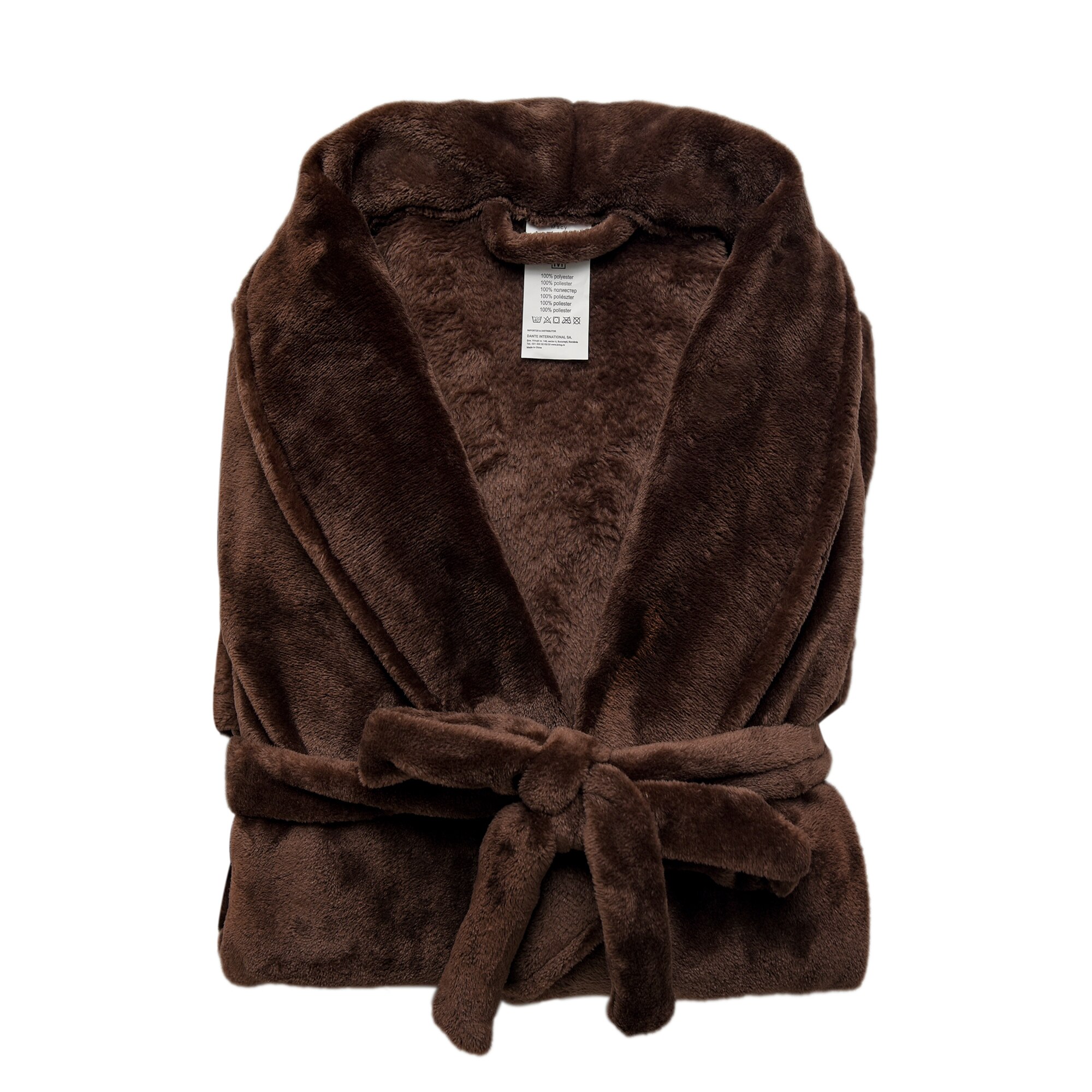Halat de baie Kring Fluffy, 240 gsm, Maro, L